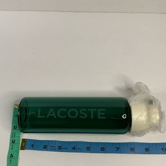 Lacoste Glass Tumbler with Holder & Strap New - Picture 3 of 10